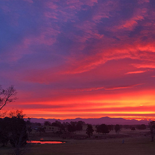 breathtaking sunset